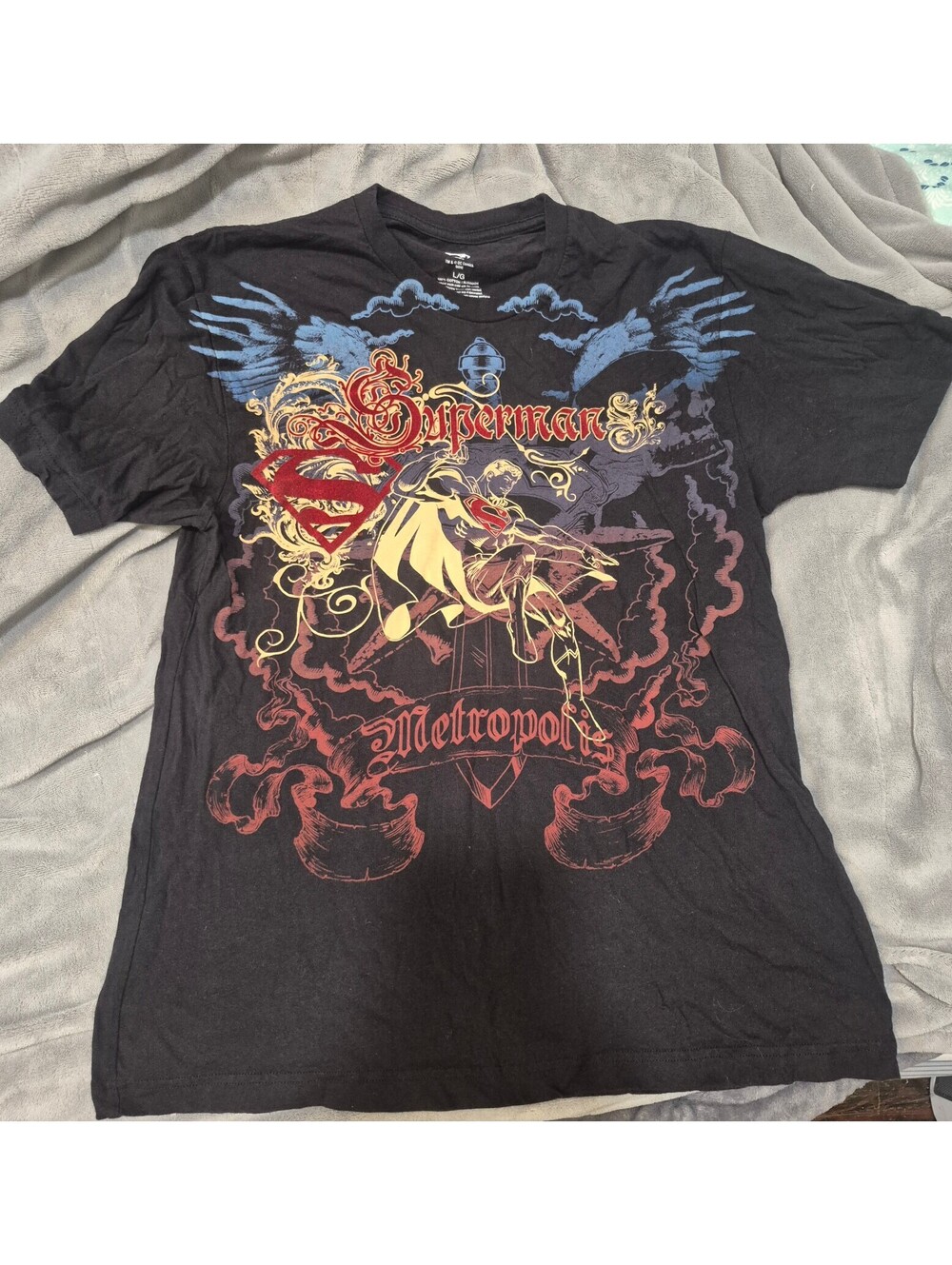 Rare Vintage 2009 DC Comics Superman "Metropolis" Gothic Tee